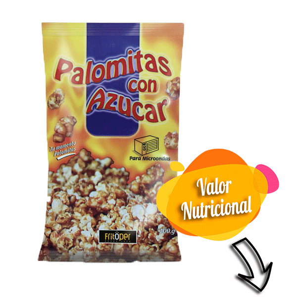 Palomitas para microondas dulces. 100 gr.