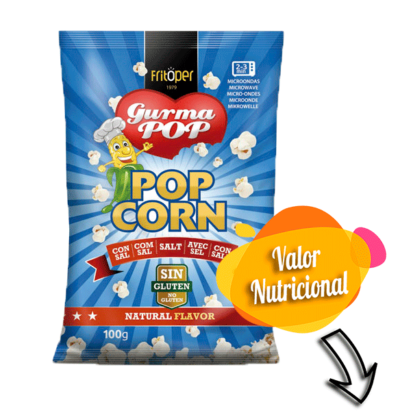 Palomitas microondas formato individual. 100 gr.